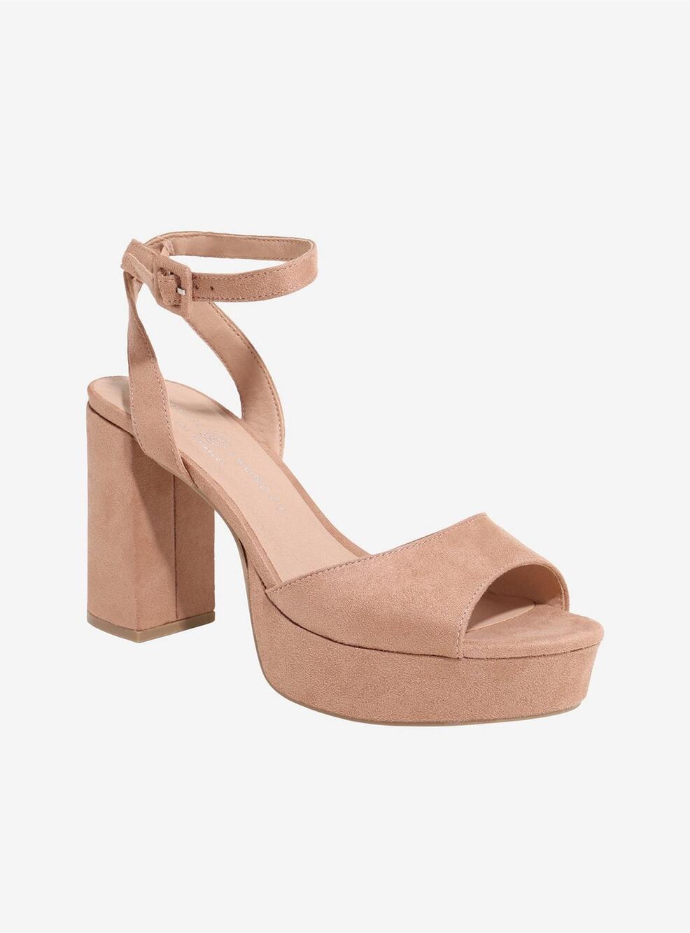 Chinese Laundry Theresa block heels in blush nude